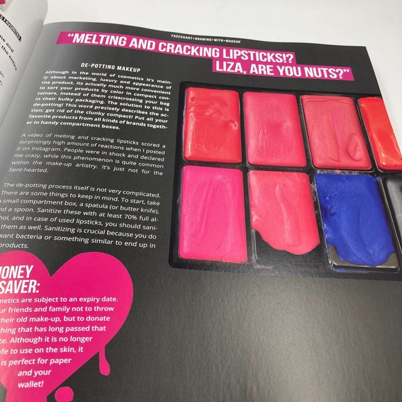 Facechart Drawing With Makeup Liza Kondrevich Hardcover Cosmetology Book - Picture 11 of 14